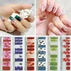 Atacado 20 dicas adesivos de unhas Decalques de carimbo de ouro Flores Diy Nails Polo