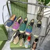 Luksusowy projektant Espadrilles Women Buty Casual Summer Spring platforma z literą Burza Budno dziewczyn