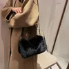 Shoulder Bags All-match Furry Handbag Small HBP Designer Autumn And Winter Underarm Plush Pouch Crossbody Women's Fashion