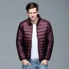 Men's Down Parkas Winter Jacket Ultra Light Men Windbreaker Feather Man Lightweight Portable Warm Coat 221110