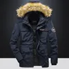Winter Military Cargo Zip Up Camouflage Jacket Men Thick Warm Parkas Fur Hooded Clothes Fashion Oversize 4XL 5XL Coat