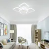 Luzes de teto LED LUZ DIMMÁVEL 65W Lâmpada moderna Fixtle Flutin Mount Chandeliers Iluminação para sala de estar Ilha da cozinha