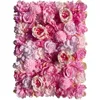 Dekorative Blumen 3D Seide Rose Blau Künstliche Blume Wandpaneel Romantische Hochzeit Hintergrund Pografischer Hintergrund Home Decor