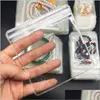 Jewelry Pouches Bags Transparent Pvc Jewelry Pouches Bags Clear Plastic Antioxidation Zip Lock Earring Pendant Necklace Bracelet St Dhkf9