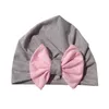 Chapeaux 2022 mignon bébé chapeau coton doux Turban oreille noeud fille Style bohème enfants enfants né casquette pour filles chapeaux