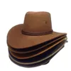 Summer Mountaineering Sun Hat Men's Suede Western Cowboy Hat European och American Outdoor Camping Travel Knight Hat