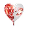 18inch Gold Silver Coeur rouge Love Decoration Balloon Decoration Pure Couleur Foil Helium Baloon Wedd