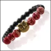 Perlé Nouveau Hibou Pierre Naturelle Perles Bracelet Bracelet Pour Hommes Femmes Yoga Lava Bijoux Accessoires De Mode Amoureux Will Et Sandy Drop De Dhxf9