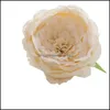 Decoratieve bloemen kransen kunstmatige bloemen 12 cm diameter grote simatie austin rozenkop bruiloftweg lood zijden bloem muur boog dhyew