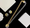 Роскошная пара суровая ожерелье Двухцветная скручиваемая серьга Греция Мешер Паттерн Банши Медуза Портретный дизайнерский дизайнерские ювелирные изделия HMS11 --02