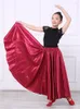 Stage Wear 10 colori Satin Smooth Solid Gonna da flamenco spagnolo Performance per bambini Costumi di danza del ventre Femal Woman Gypsy Style