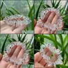 Bedelarmbanden bedelarmbanden handgemaakte stretch clear quartz crystal chip armband irregar netten minerale natuurlijke genezing sieraden wom dhvhs