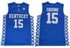 Jerseys de basquete Kentucky Wildcats Jersey Basquete College Devin Booker John Wall Anthony 23 Davis Karl-Anthony 12 Towns DeMarcus 15 Cousins ​​Malik Monk Fox