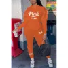 2024 Jogging Suit Designer Brand women Tracksuits PINK print 2 Piece Sets hoodies Pants Long Sleeve Sweatsuits sportswear 5XL plus size Outfits casual Clothes 8906-3