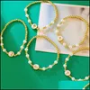 Bracelets De Charme Bracelets De Charme Flola Or Perles Perle Émail Lune Et Étoile Pour Les Femmes À La Main Perlé Croix Bracelet Bracelet En Gros Dhxbf