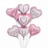 18inch Gold Silver Coeur rouge Love Decoration Balloon Decoration Pure Couleur Foil Helium Baloon Wedd