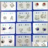 Stud Fashion Korean Exquisite Jewelry Stud Earrings Rhinestone Color Protective Plate Anti Allergic Many Styles Mticolor Earings Sal Dhuz8