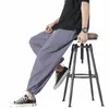 Men's Pants Arrival Japanese-style Men's Baggy Bloomers Cotton And Linen Harem Pant Men Solid Ankle Banded Trousers Male K2076