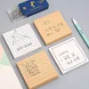 Papeiro adesivo Sticky Notepad postou It Office Bookmark Sticky Notes Kawaii Design Stickers in Notebook Memo Pad