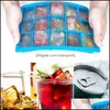 Baking Moulds Diy Icing Fruit Cube Mold 15 Hole Sile Ice Summer Cream Maker For Wine Whisky Drop Delivery Home Garden Kitchen Dining Dhupg