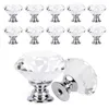 30mm Diamond Crystal Glass Door Knobs Drawer Cabinet Furniture Handle Knob Screw Furniture Accessories SN154