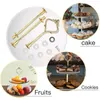 Bakeware Tools 2/3 Layers Dessert Decoration Rack Round Tray Wholesale Cake Stand Holder Fruits Birthday Party Wedding Parts Tool