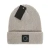 Gorro con piedras con estilo, gorro de calavera con letras de diseñador, gorro de Jacquard con diseño de isla para hombres y mujeres, gorro de lana cálido, gorros de esquí unisex