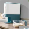 Voedsel Savers opslagcontainers keuken rijst opbergdoos matic graan dispenser boxs vochtvrije afgedichte voeding korrel bin container dhwnf