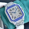 손목 시계 남성 시계 Y 자동 기계식 시계 40mm 사파이어 스테인 스틸 스트랩 여러 색상 사용 가능한 다이아몬드 손목 WATC1089791