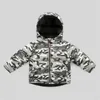 Down Palto Çocuk Ceket Parka Erkek Malto Kış Çocukları Pamuklu Yastıklı Kız Kamuflaj Dış Giyim Her İki Taraf Bebek Giyim 221110