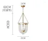 Pendant Lamps American Retro Dining Room Chandelier Table Hallway Light Aisle Bedroom Creative Glass E14 220V 110V