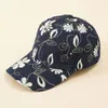 Ball Caps dames honkbal pet lente en zomer bloemen printen katoen veelzijdige zonneschade casual heren hoed voor jongen