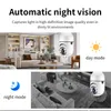 Glühbirnenüberwachungskamera Nachtsicht 360 ° Panoramablade Vollfarbe Automatisch menschliches Tracking Zoom Indoor -Sicherheitsmonitor WLAN -Kamera