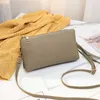 diseñador de la marca Dos cremalleras bolsos de hombro carteras Monedero Embrague con muñequeras crossbody cross body PU clutch bag bolsos