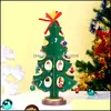 Christmas Decorations Wooden Christmas Tree Diy Sturdy Desktop Ornament Year Toy Drop Delivery Home Garden Festive Party Supplies Dhesr