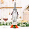 2022 NIEUWE FASHEID Kerstmits Gnomes Wine Bottle Cover Champagne Toppers Decoraties Vakantie Dining Tafel Decor Party Cadeau