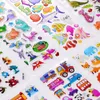100 ark 3D -tecknade karaktärer prinsessor slumpmässiga puffy gåvor för flickor pojkar festival parti klistermärken grossist