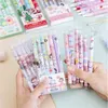 Box/lot Kawaii Dinosaur Bear Press Gel Pen Cute 0.5mm Black Ink Signature Pens Stationery Gift Office School Supplies