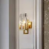 Wall Lamp Nordic Crystal Modern Restaurant Bedroom Bedside Corridor Background Staircase Industrial Lighting LED Lights