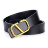 Luxury Women Leather Waistband Designer Casual Belt Width 3.0 cm Fashion Smooth Buckle Classic Jeans Dress Belt Wholesale