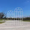 Heminredning Flone Wedding Flower Arch Backdrop Stand smidesj￤rn med sk￤rmceremoni Party Dekoration Metal Rekvisita
