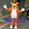 Oranje geel pantera pardus cheetah mascotte kostuum luipaard panter pard karakter amusement animatie ZX616