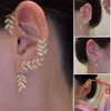 Dos Boucles D'oreilles Non-Piercing Pour Les Femmes Oreille Clip Faux Cartilage Manchette Bijoux Pailleté Brillant Unique XIN-