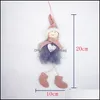 Kerstdecoraties Kerstdecoratie hanglange pop engel pluche boom hangende ornament xmas poppen kinderen geschenken drop levering ho dhjl4