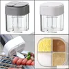 Storage Bottles Jars Storage Bottles Jars Household Salt And Pepper Shakers Spice Organizer Container Plastic Canister Kitchen Jar Dhnnq