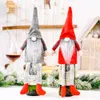 2022 NIEUWE FASHEID Kerstmits Gnomes Wine Bottle Cover Champagne Toppers Decoraties Vakantie Dining Tafel Decor Party Cadeau