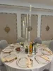 4 pezzi di candelabri in acrilico per decorazioni per feste di matrimonio, centrotavola trasparenti per cerimonie, portacandele