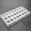 Baking Tools 2X 24 Holes Semi Sphere Chocolate Mould Polycarbonate Bar Mold Half Ball Candy Maker Bakeware