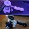 Pipes d'eau en verre de 18 mm Brans de forme de marteau Percolator Bubbler Bubbler Dab Smoke Pipe