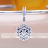 925 Sterling Silver Sparkling Snowflake Double Dangle Christmas Charm Bead Fits European Pandora Style Jewelry Charm Bracelets